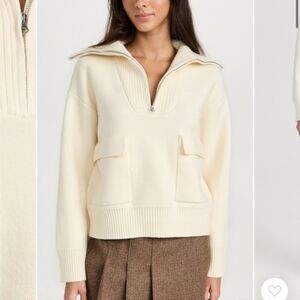 English Factory/Anthropolgie  Quarter-Zip Sweater